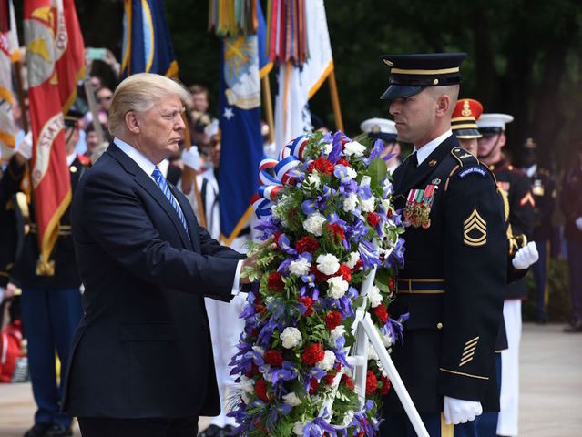 Trump tweets thanks to US service members