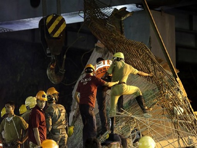 5 detained after Indian overpass collapse