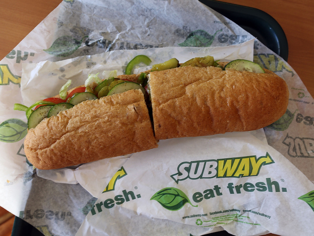 Subway posts calories nationally