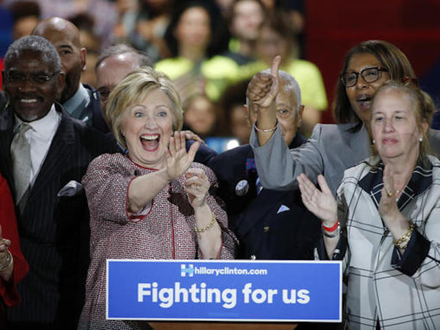 Clinton pushes to lock up nomination