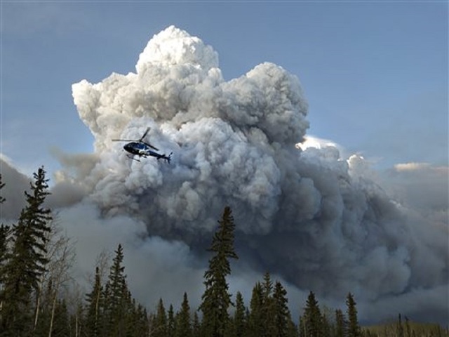 Officials fear Alberta wildfire could double