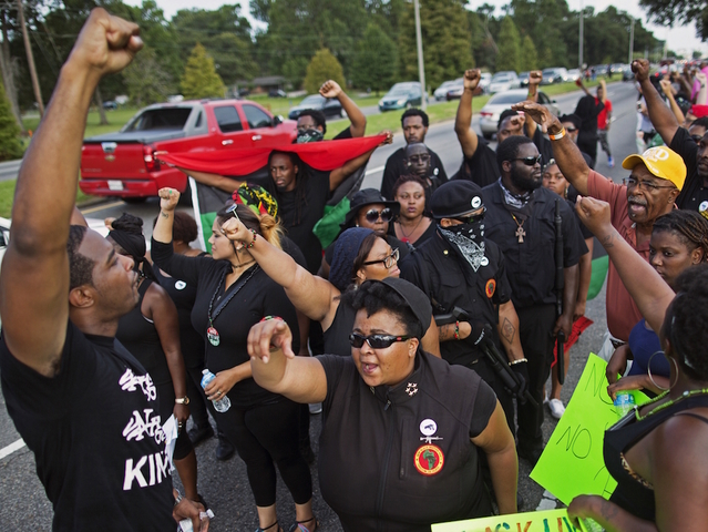Prominent Black Lives Matter activist was one of several people arrested Saturday