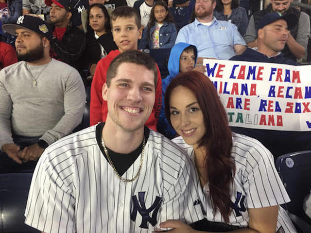 Fan drops ring during televised Yankee Stadium engagement