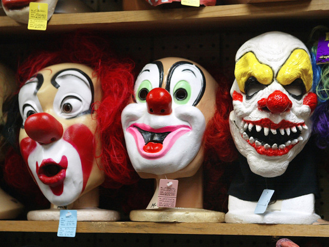 Cops plan to charge dad in scary clown mask who followed bus