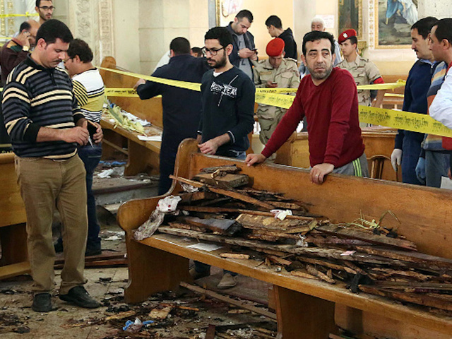 Photos show devastation in Egypt in the moments following Palm Sunday bombing
