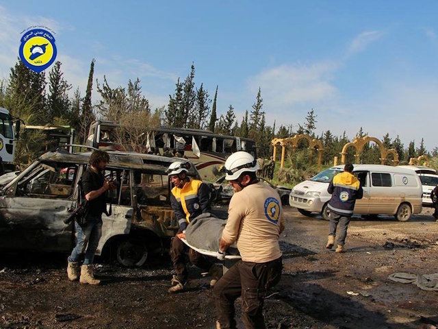 Syria: 126 killed as bomb hits buses with evacuees, group says