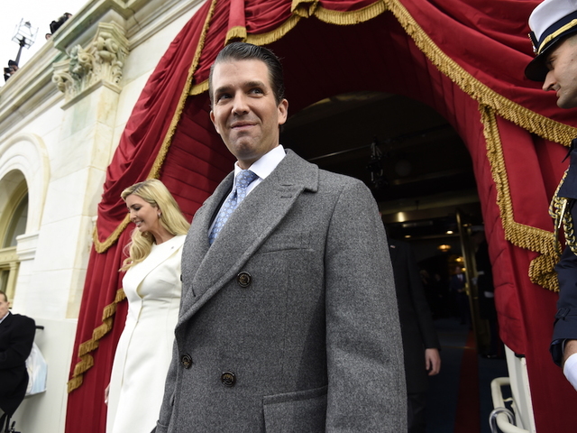 President Trump's son live-tweets during Comey testimony