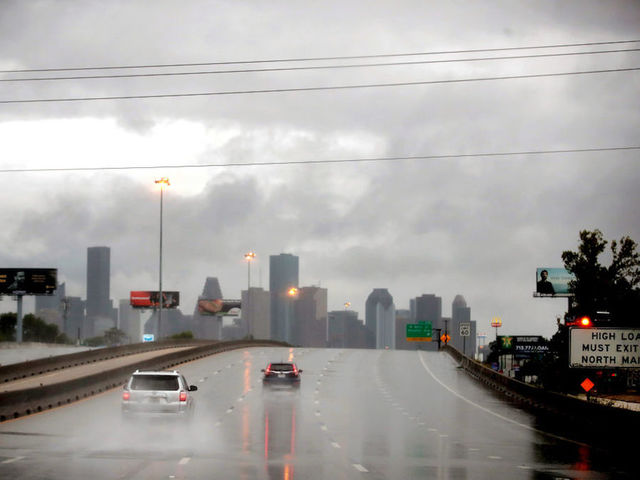Houston police officer dies after being trapped in flooded patrol car