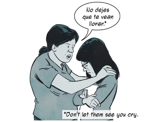 Illustrations tell story of family 'living in the shadows' because of illegal immigration