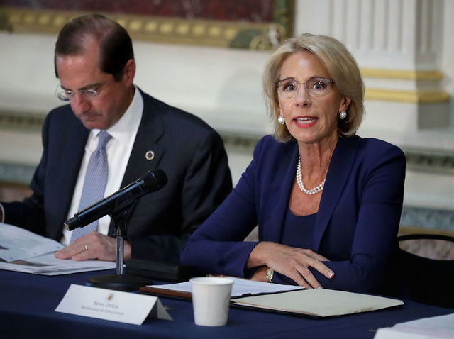 Trump admin disputes NYT report on Education Department plan to arm teachers