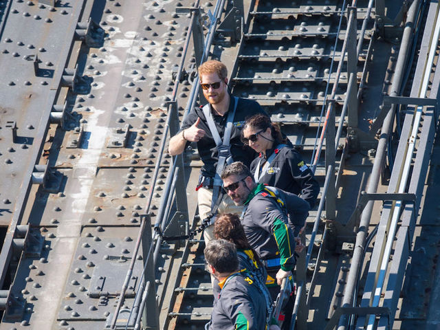 Prince Harry opens annual Invictus Games by climbing bridge